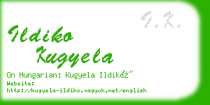 ildiko kugyela business card